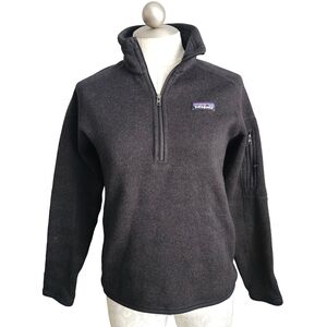 Patagonia Better Sweater Quarter Zip Charcoal Gray Small